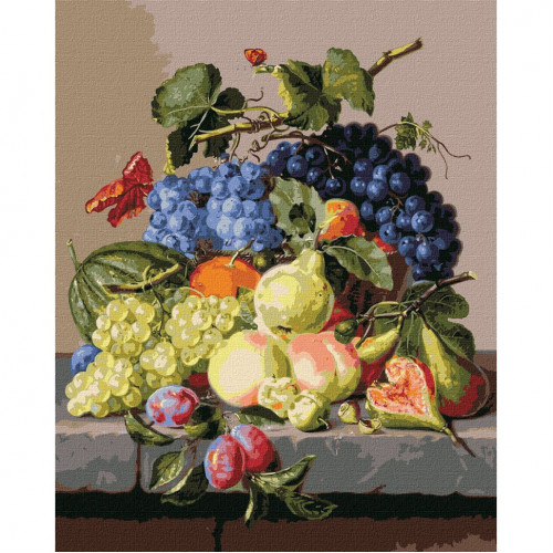 Картина по номерам 'Бархатный натюрморт' ©Amalie Kärcher Идейка KHO5655 40x50 см