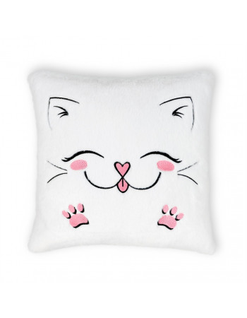 Подушка декоративная Котик FWPPILLOWCAT22WT0, 12 см