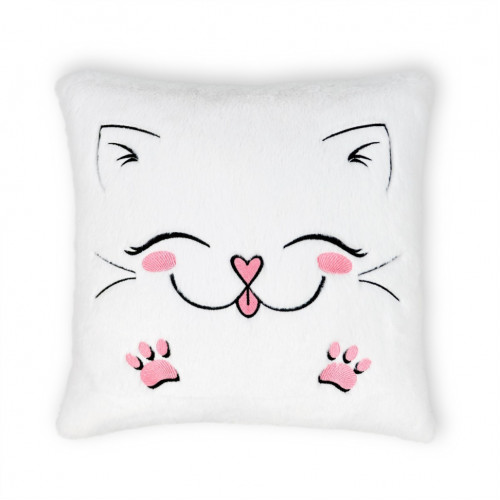 Подушка декоративная Котик FWPPILLOWCAT22WT0, 12 см
