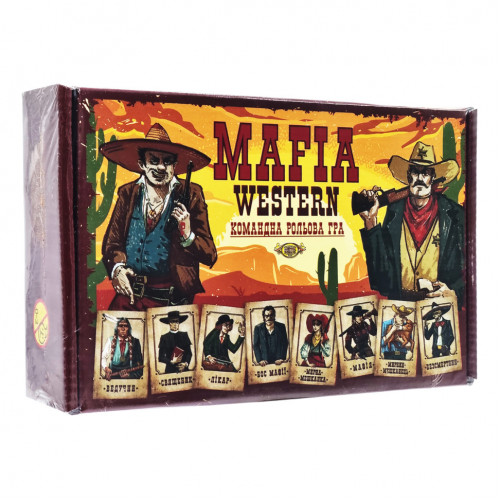 Командная ролевая игра 'MAFIA WESTERN' MKZ0815, 24 карточки