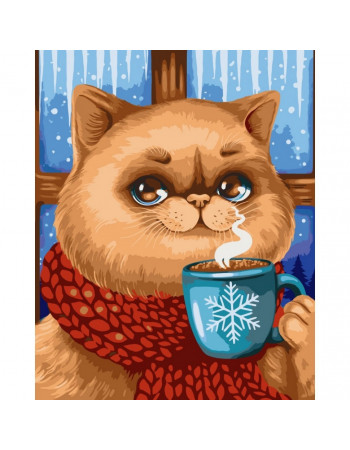 Картина по номерам 'Зимний аромат' @POLLYPOP92 11531-AC 40x50 см