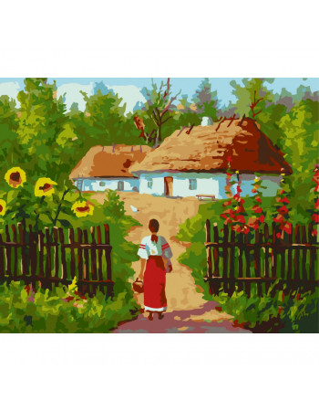 Картина по номерам 'Украинские избушки' Art Craft 10350-AC 40х50 см