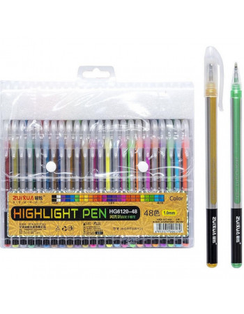 Набор гелевых ручек 'Highlight Pen' HG6120-48, 48 цветов