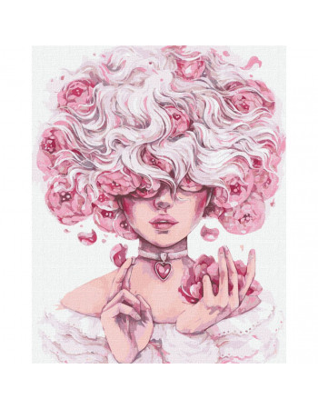 Картина по номерам 'Загадочная' ©lesya_nedzelska_art Идейка KHO4985 40х50 см