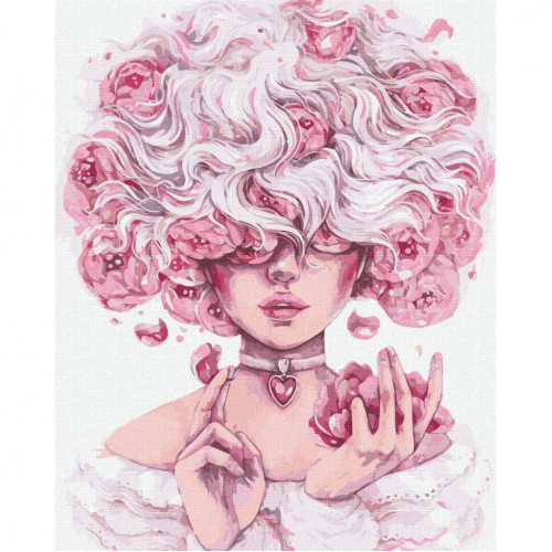Картина по номерам 'Загадочная' ©lesya_nedzelska_art Идейка KHO4985 40х50 см