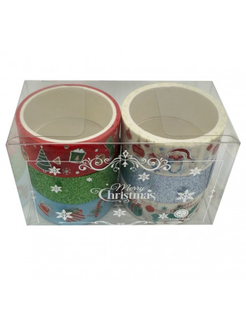 Набор декоративный скотч 'Merry Christmas' XM-JD2273-2, 1,5 см x 2 м