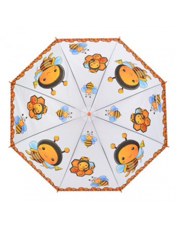 Детский зонтик 'Пчелка' MK 5793(Orange) длина 65,5 см, трость 60 см, диаметр 84 см