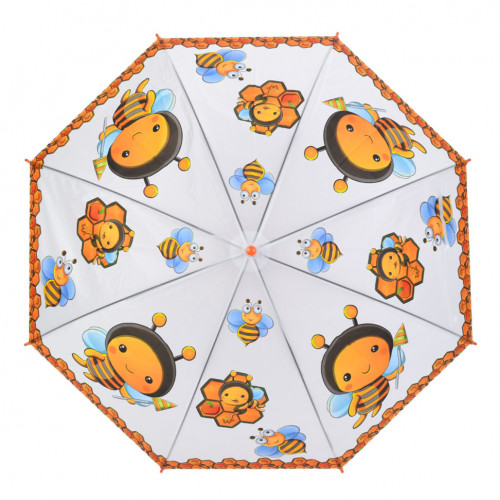 Детский зонтик 'Пчелка' MK 5793(Orange) длина 65,5 см, трость 60 см, диаметр 84 см