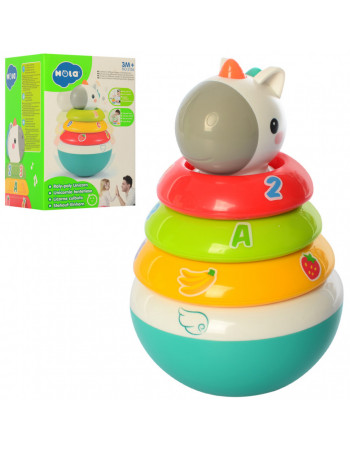 Неваляшка единорог 3136   пирамидка,сортер