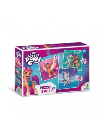 Детские Пазлы 3 в 1 My Little Pony 'Зипп и Санни' DoDo 200384