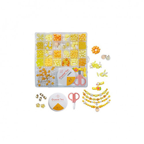 Набор бисера для изготовления креативных аксессуаров  N088-9/10/11 Желтый
