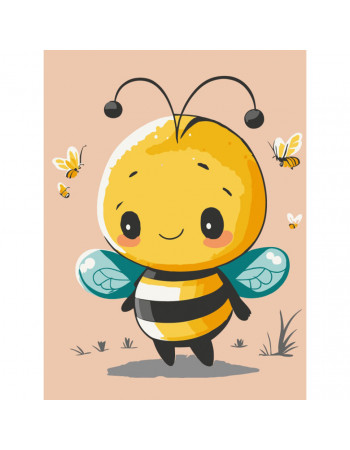 Картина по номерам 'Маленькая пчелка' 15587-AC 30х40 см