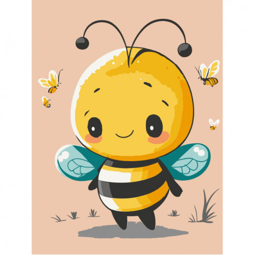 Картина по номерам 'Маленькая пчелка' 15587-AC 30х40 см