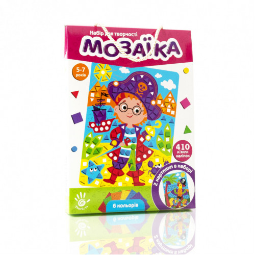 Набор для творчества 'Мягкая мозаика. Пират' VT4511-04, 410 мягких наклеек