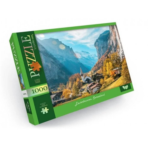 Пазл 'Lauterbrunnen, Switzerland' Danko Toys C1000-12-07, 1000 эл.