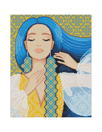 Алмазная мозаика 'Изысканная украинка' ©mosyakart AMO7660 Идейка 40х50 см