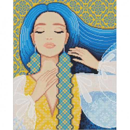 Алмазная мозаика 'Изысканная украинка' ©mosyakart AMO7660 Идейка 40х50 см