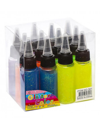 Клей с блестками COLOR-IT 301SP, 30мл 6 цветов
