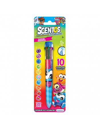Многоцветная ароматная шариковая ручка Волшебное настроение W3 Scentos 11779-2(Blue)