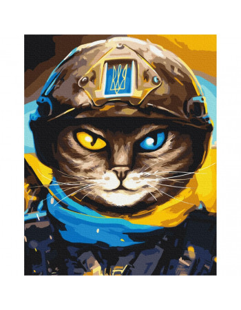 Картина по номерам 'Котик Защитник' © Марианна Пащук Brushme BS53083 40х50 см