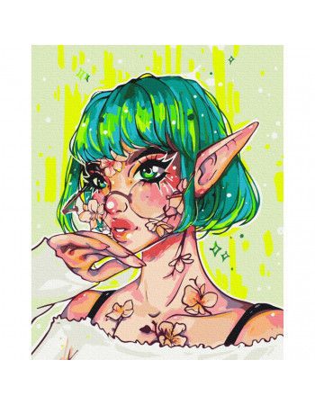 Картина по номерам 'Современная Эльфийка' @nila_art_art BS53388, 40х50 см