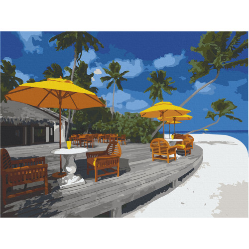 Картина по номерам. Art Craft 'Жемчужный пляж. Бора-Бора' 40х50 см 10561-AC