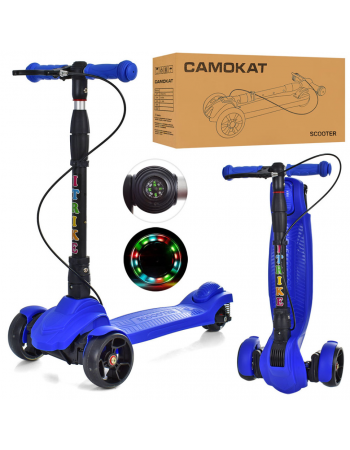 Самокат детский MAXI iTrike JR3-060-40-BL складной