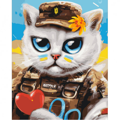 Картина по номерам 'Котик врач' © Марианна Пащук Brushme BS53118 40х50 см
