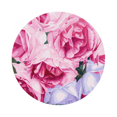 Картина по номерам 'Розовые розы' © Anna Steshenko Brushme RC00075M 30 см