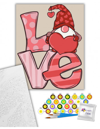 Картина по номерам 'Гномик LOVE' 16130-AC 40х50 см