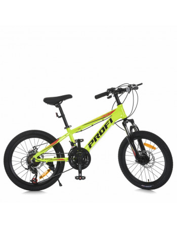 Велосипед подросковый MTB2001-4, 20 дюймов, салатовый