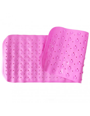 Коврик в ванную комнату на присосках MGZ-0901(Pink) 35х95 см