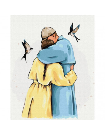 Картина по номерам 'Крепкие объятия' ©Alla Berezovska BS53453, 40х50см