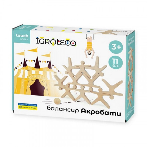 Детская развивающая игра балансир «Акробаты» 900491, 11 элементов