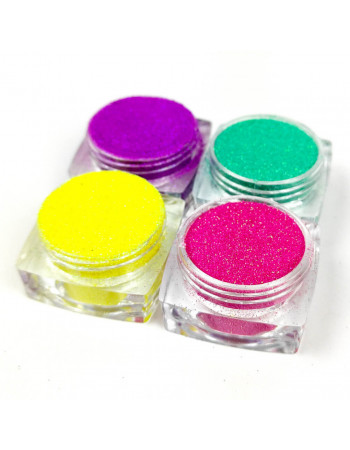 Набор глиттера для био-тату «Радужный №5» glitter-set-4x-5, 4 цвета