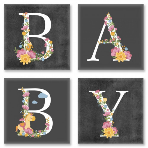 Набор для росписи по номерам. 'BABY Лофт' CH109, 18х18 см