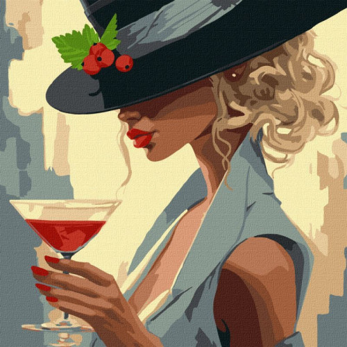 Картина по номерам 'Космополитен' ©art_selena_ua KHO2550 40х40 см Идейка