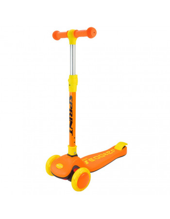 Самокат детский 3-х колесный Scooter SC2421(Orange) светящиеся колеса, оранжевый