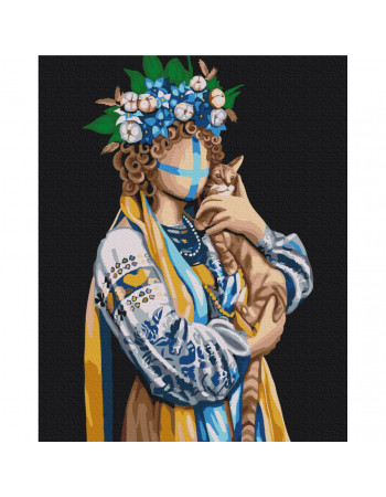 Картина по номерам 'Украинка' ©Valeriya Macarenco Brushme BS53446 40x50 см