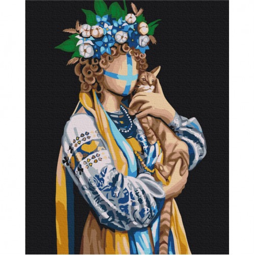 Картина по номерам 'Украинка' ©Valeriya Macarenco Brushme BS53446 40x50 см