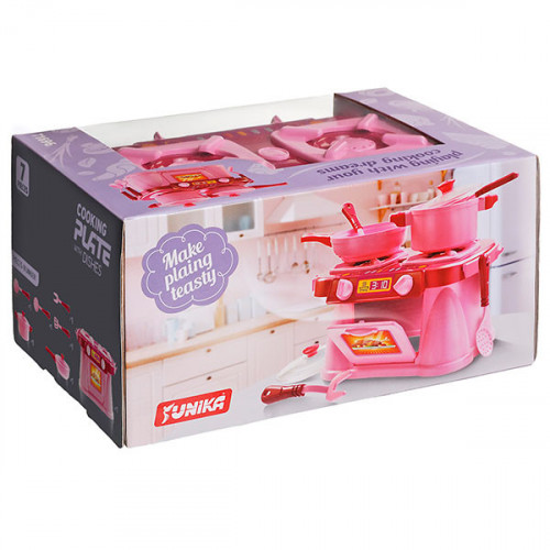 Игровой набор Кухонная плита 'Cooking Plate with Dishes' Юника 71696, 7 предметов