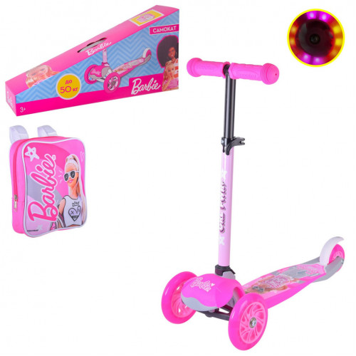 Детский самокат 'Barbie' Bambi LS2211 с рюкзачком 17х20 см