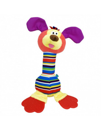 Мягкая игрушка-погремушка 'Собака' TM Happy Monkey MGZ-1216-3 с колокольчиком