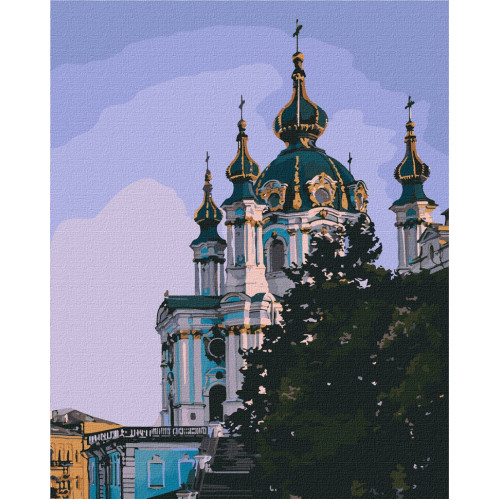 Картина по номерам 'Частичка Киева' Идейка KHO3603 40х50 см