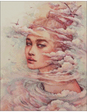 Алмазная мозаика 'Мечтительные мысли' Идейка AMO7266 40х50 см