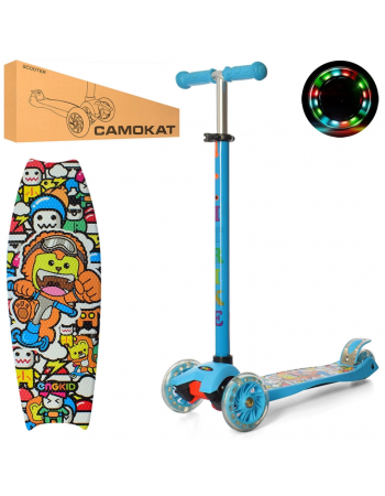 Самокат детский MAXI iTrike JR3-055-BL трехколесный