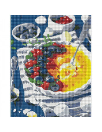 Алмазная мозаика 'Черничное крем-брюле' © alonka_good Идейка AMO7142 40х50 см