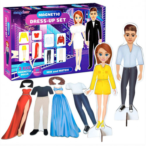Настольная магнитная игра 'Fashion story' ML4032-08 EN 2 магнитные куклы 37 магнитов