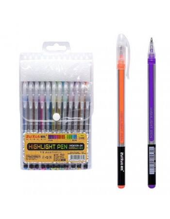Набор гелевых ручек 'Highlight Pen' HG6120-24, 24 цвета