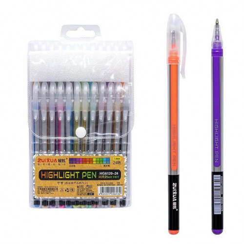 Набор гелевых ручек 'Highlight Pen' HG6120-24, 24 цвета